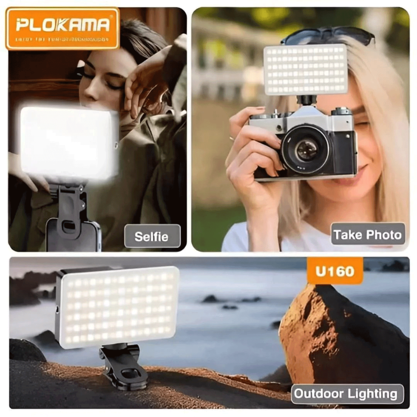 Plokama U160 Pro RGB Portable LED Light