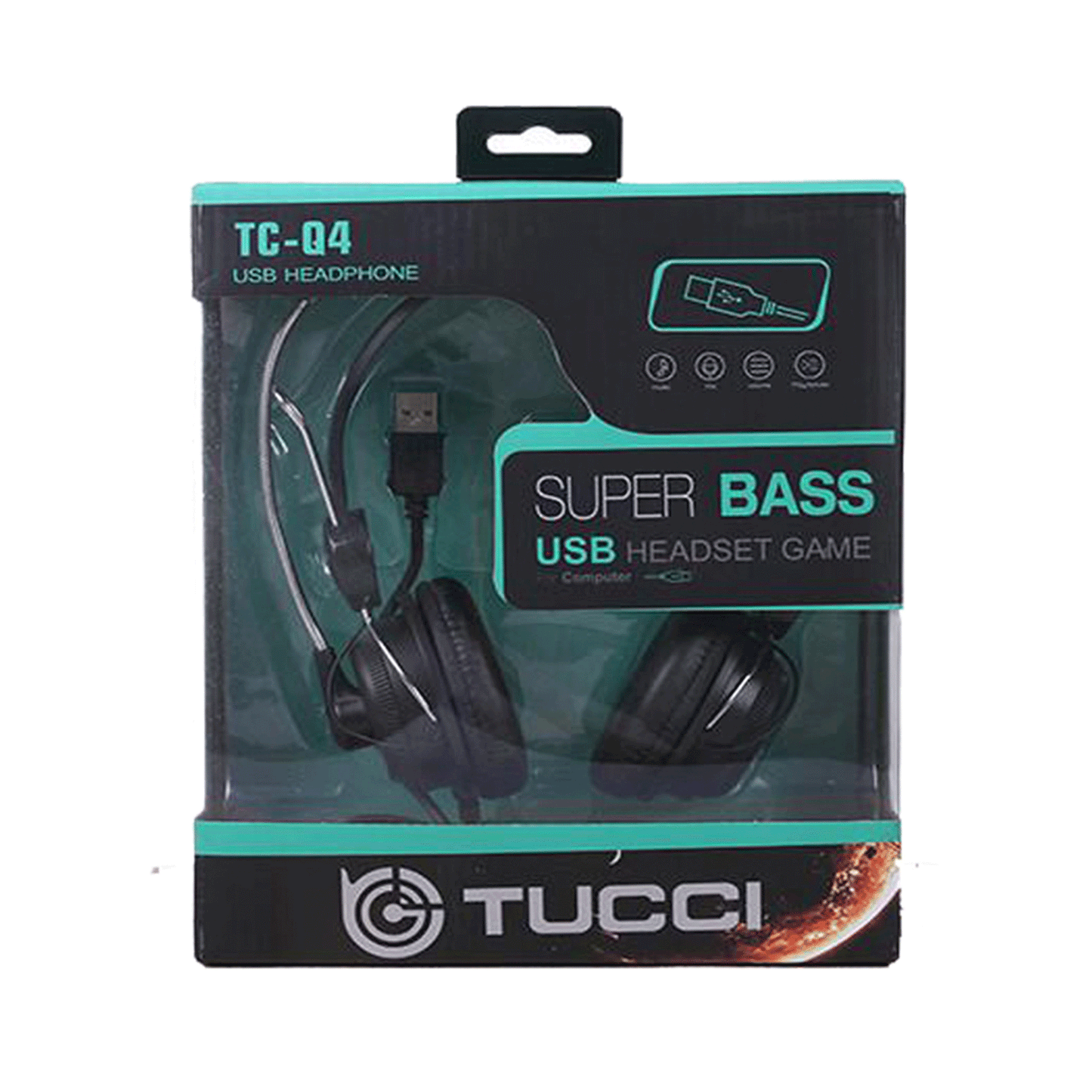 Tucci TC-Q4 Stereo USB Headphone