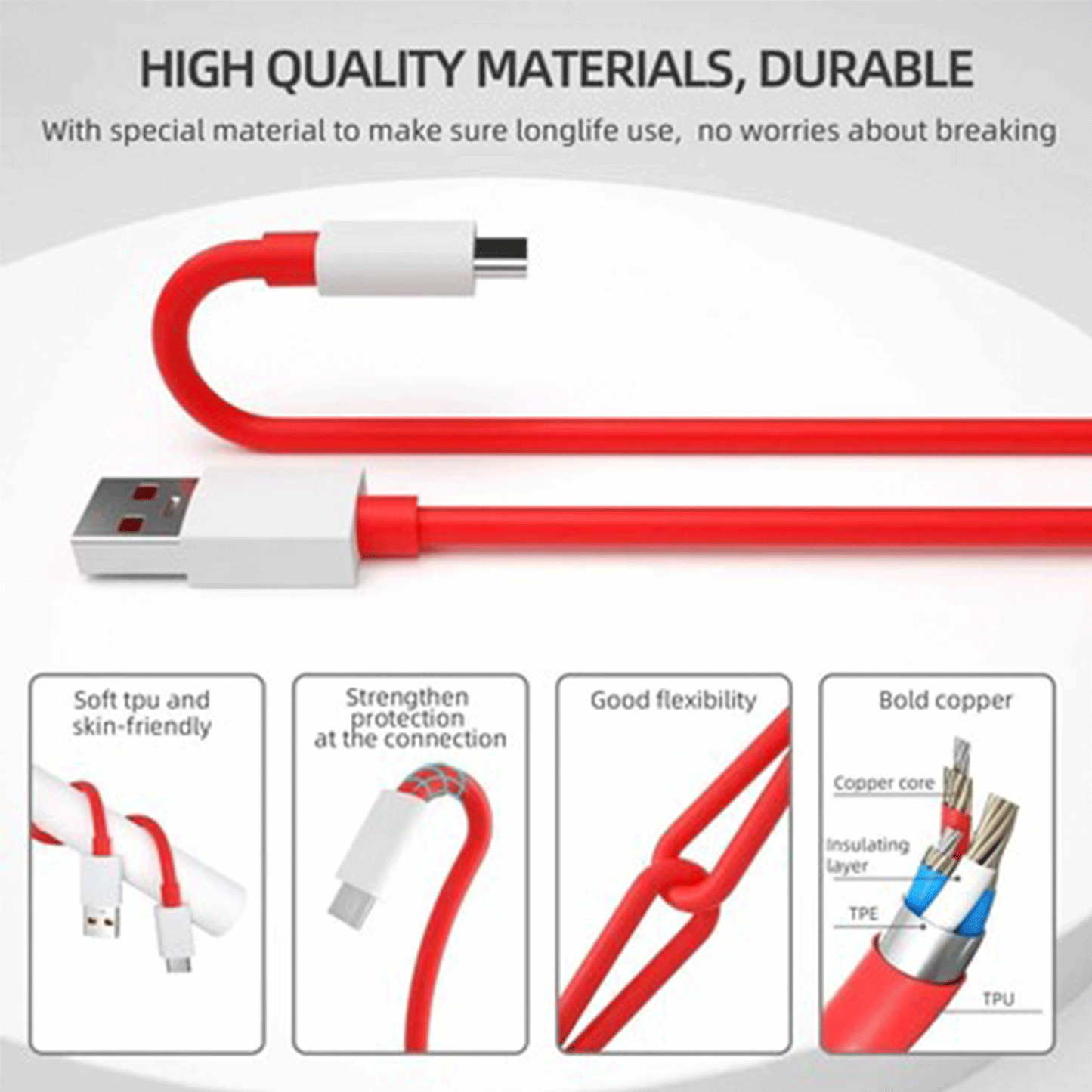 OnePlus Warp Charge USB-C Cable (6.5A)