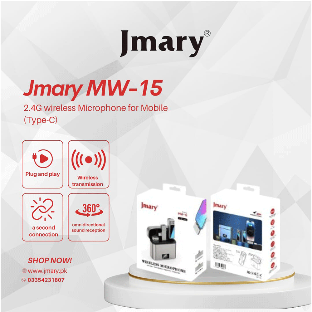 Jmary MW-15 2.4G Wireless Microphone