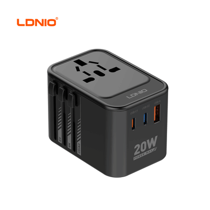 LDNIO Z9 3 USB Ports 20W GaN Travel Adapter