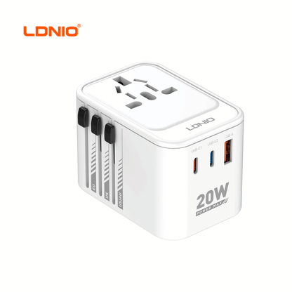 LDNIO Z9 3 USB Ports 20W GaN Travel Adapter