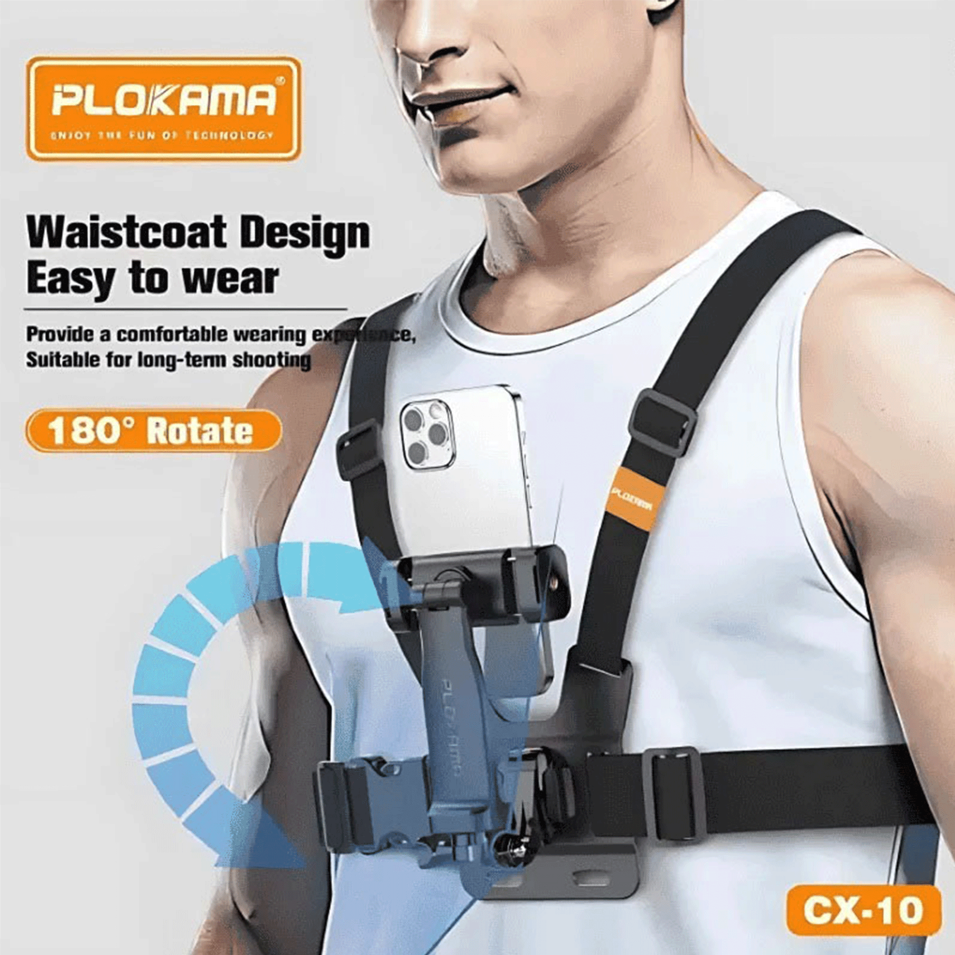 Plokama CX-10 Chest Mount Body Belt Camera Holder