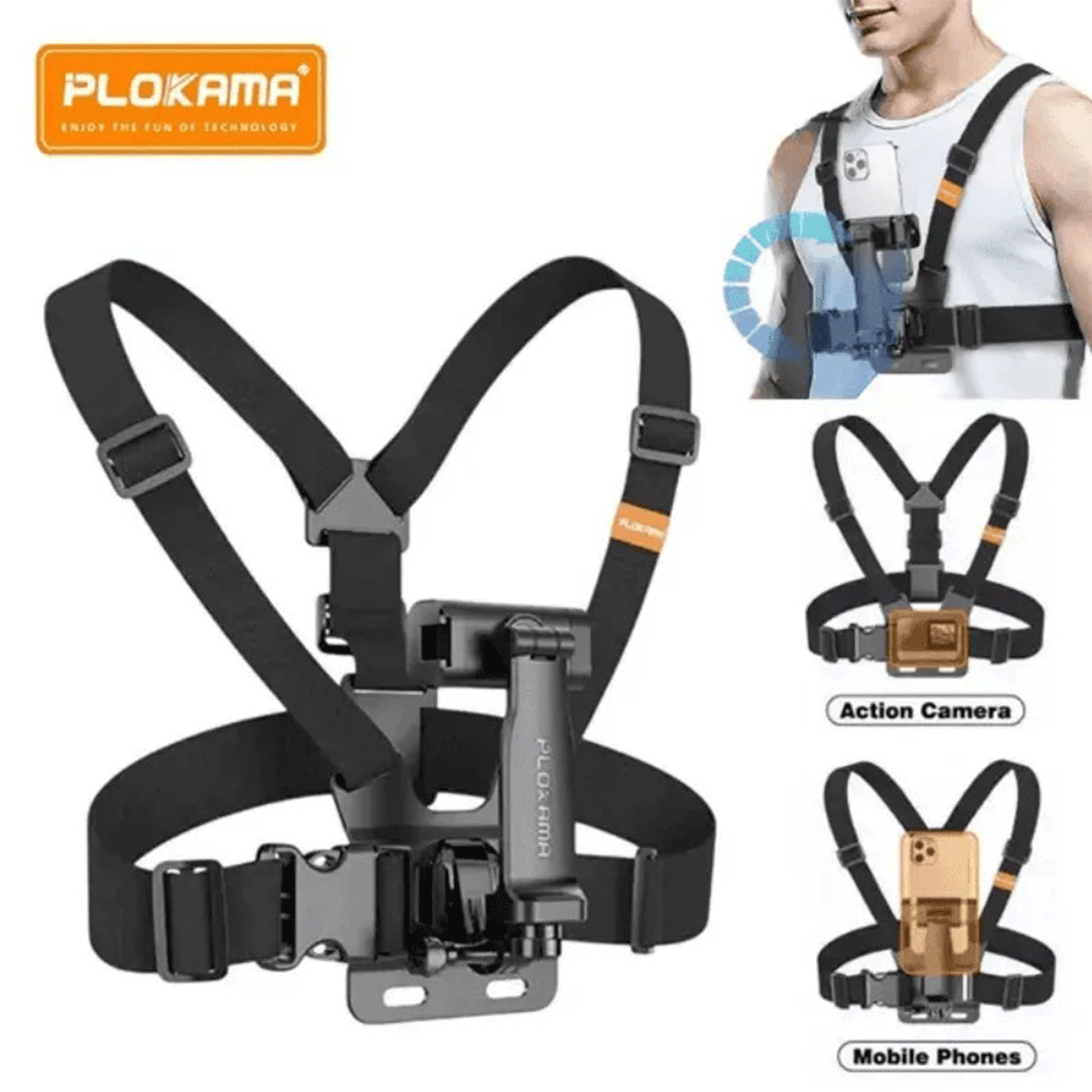 Plokama CX-10 Chest Mount Body Belt Camera Holder
