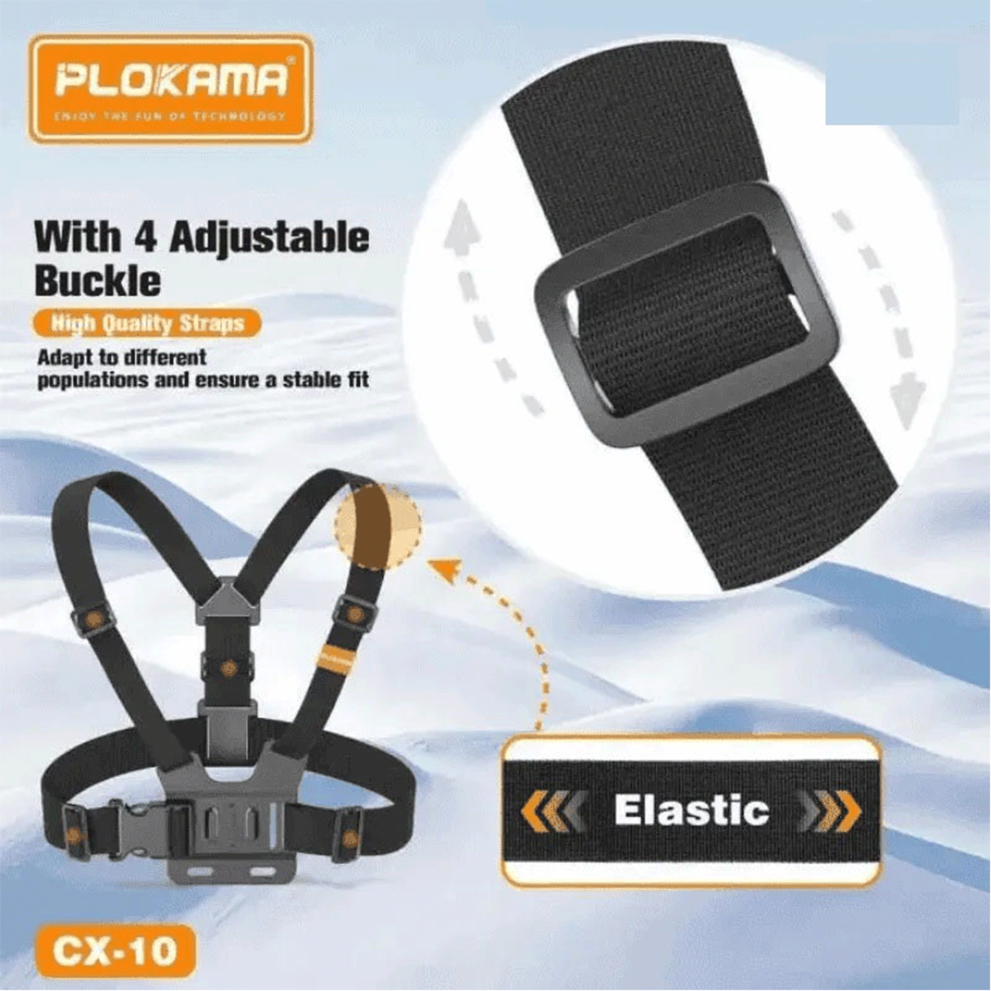 Plokama CX-10 Chest Mount Body Belt Camera Holder