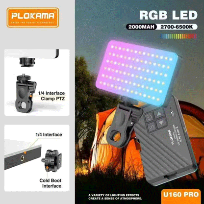 Plokama U160 Pro RGB Portable LED Light